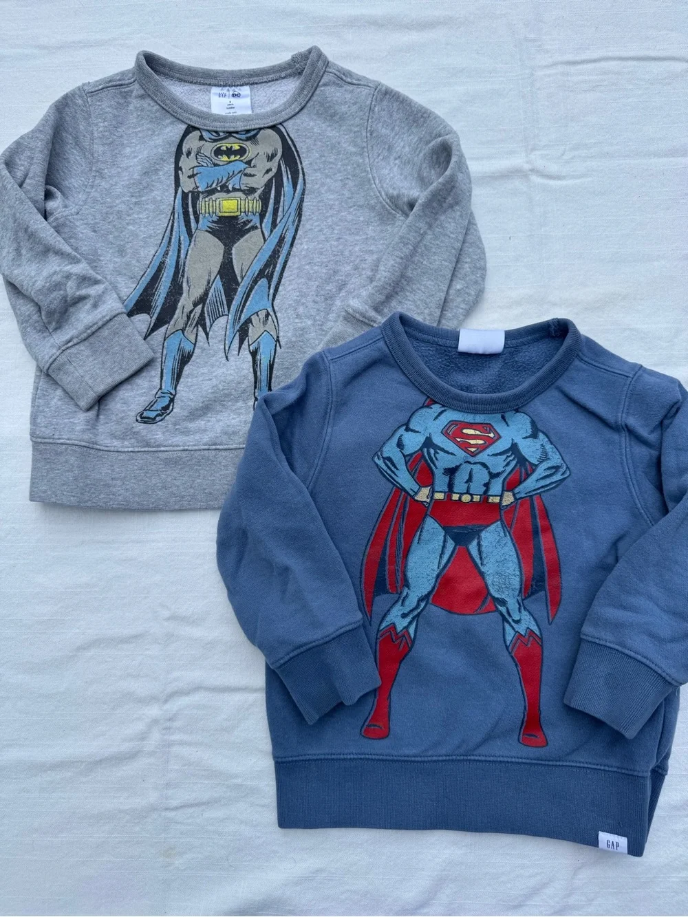 Baby GAP DC Sweatshirts Batman Superman 3T